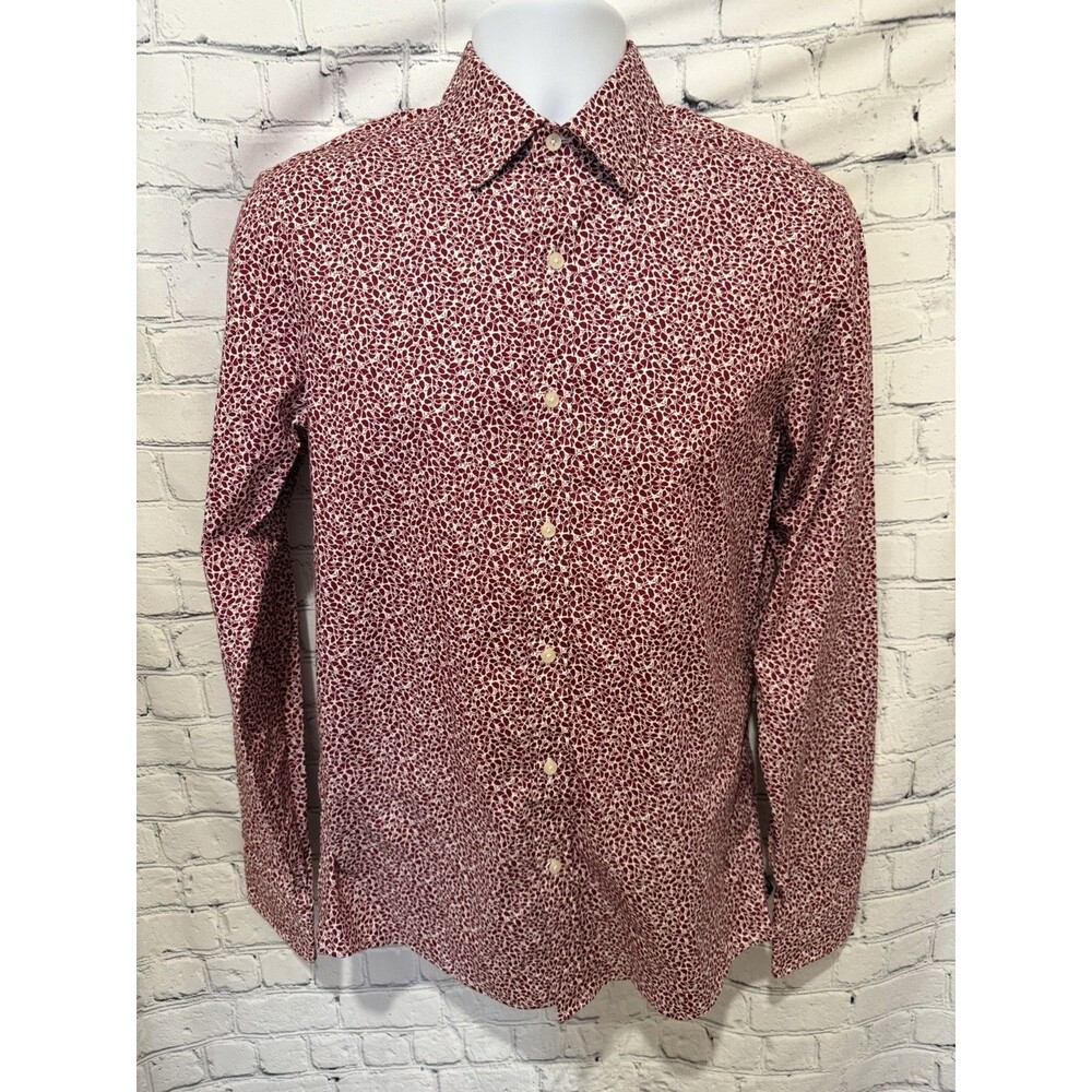 MICHAEL KORS Men’s Long Sleeve Trim Stretch Dress Shirt Size Small